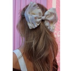 Milky Double Bow Fiyonk Toka