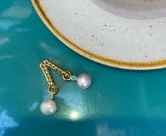 Pearl Turkuaz İnci Küpe