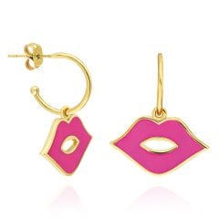 Pink Kiss Pembe Dudak Küpe