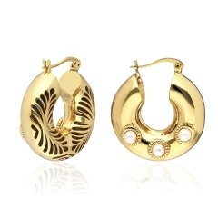 Pearl Hoop İnci Küpe