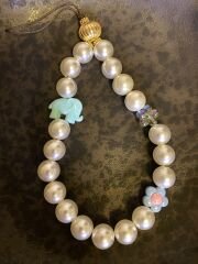 Blue Elephant Telefon Charm